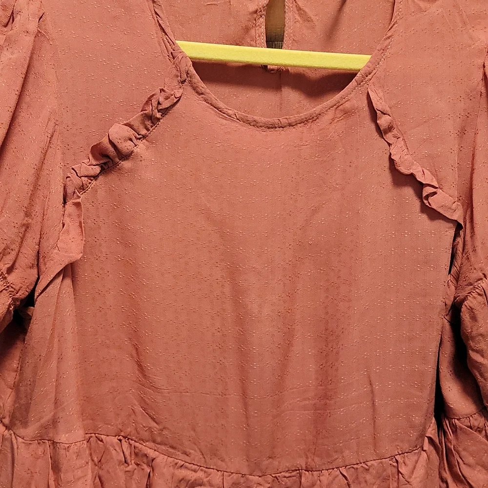 Boho Ruffle Sleeve Top - Picture 3 of 5